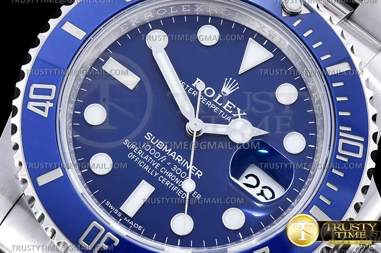 0915 Sporty ROLSUB0338 – Submariner 116619LB 904L SS SS Blue VSF VS 1042